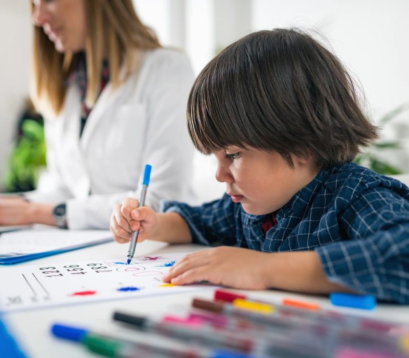 Psychology Test for Children - Toddler Coloring Shapes